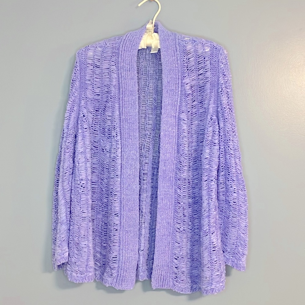Chico’s Loose Knit Cardigan Sweater Size 1